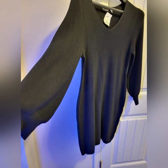 Nina Leonard black sweater dress - Picture 2 of 3